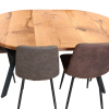 Rustikt runt bord – ek – Ø 95–230 cm
