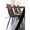 Middelfart matbordsstol – ljusbrun – svart – 2 st. - miljö - 2