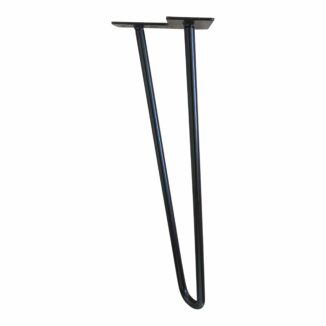Bordsben – Hairpin – 41 cm – svart – 2 stänger - Bord