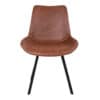 Dagmar matbordsstol – brun – svart – 2 st - 1