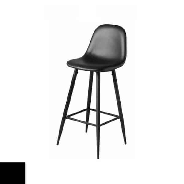 Silje barstol – svart – SH 65 cm