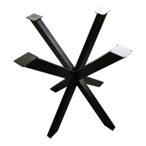 Bordsunderrede – stjärnformat underrede – svart – 70 x 70 cm - 2