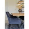 Harbo matbordsstol – Blå velour – 2 st.(2)