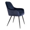 Harbo matbordsstol – Blå velour – 2 st.(4)