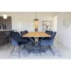 Harbo matbordsstol – Blå velour – 2 st.(6)