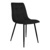 Middelfart matbordsstol – Svart velour – svart – 2 st(1)
