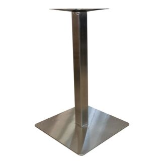 Bordsben – kafébord – Kvadrat slim - Rostfritt stål