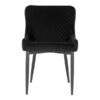 Boston matbordsstol – svart velour – 1 st.(2)