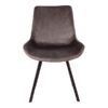 Memphis matbordsstol – grå – svart – 2 st forfra