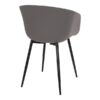 Roda matbordsstol – grå – svart – 2 st 3