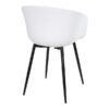 Roda matbordsstol – vit – svart – 2 st 3