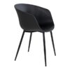 Roda matbordsstol – svart – svart – 2 st 3