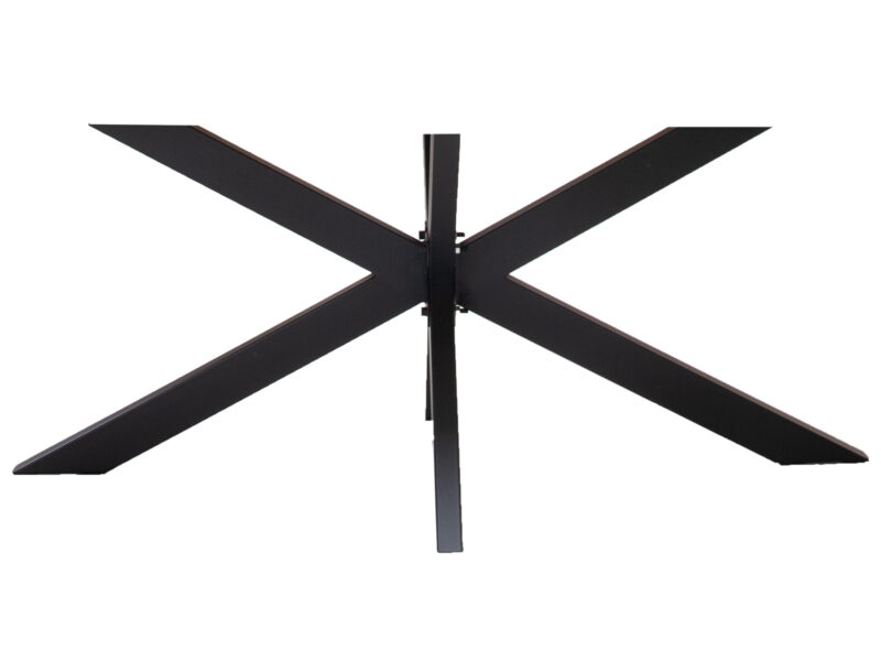 Bordsunderrede – Stjärnformat – svart – soffbord – 91 x 57 cm